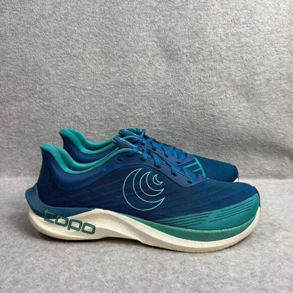 Topo Athletic Mens Shoes Size 11 Cyclone 2 Aqua Blue Low Top Running Sneakers - Picture 4 of 10